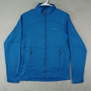 Patagonia R1 Full Zip Jacket Mens S Blue Fleece Outdoor Insulated